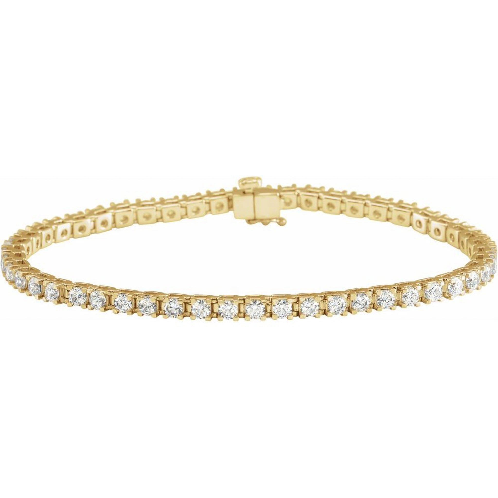 Golden Eternity Tennis Bracelet