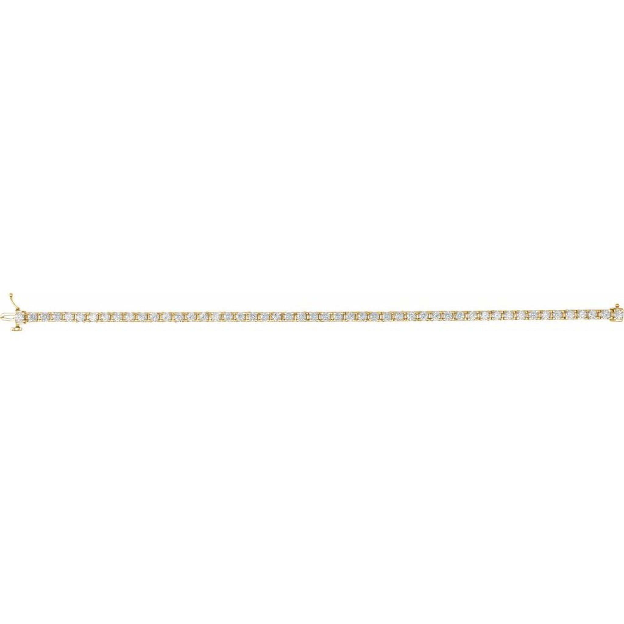 Golden Eternity Tennis Bracelet